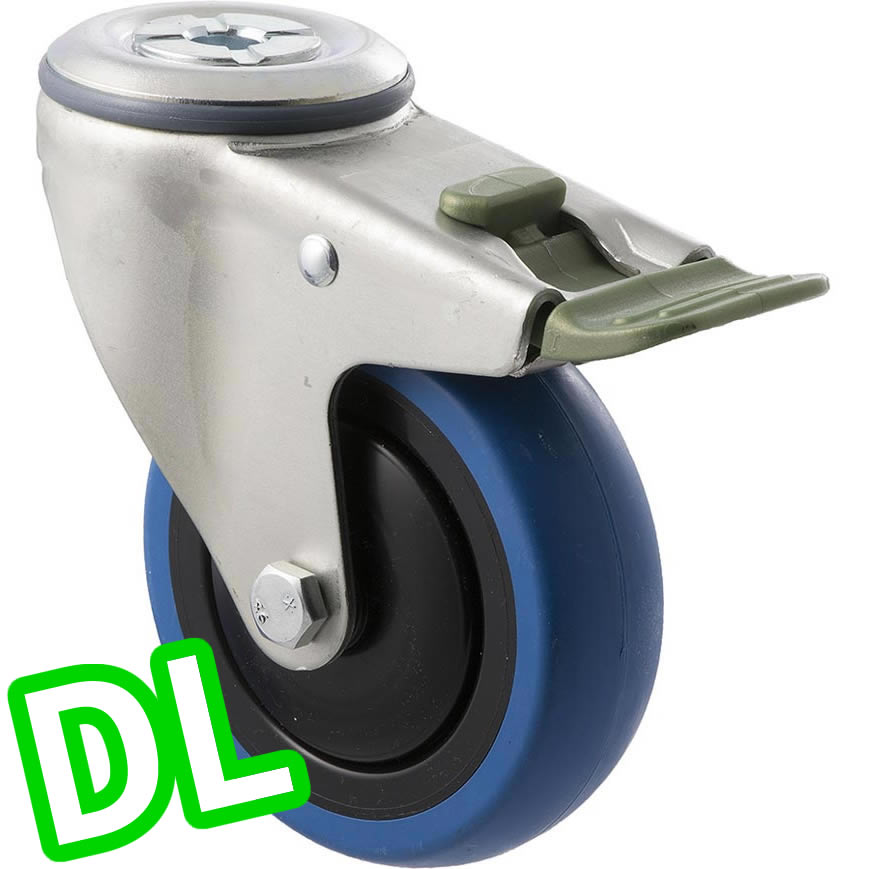 CBQ100G/MZHDL - 100 Kg Bolt-Hole Direction Lock Only 100mm Blue Rubber