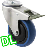 CBQ100G/MZHDL - 100 Kg Bolt-Hole Direction Lock Only 100mm Blue Rubber