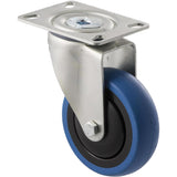 CBQ100G/MZP - 100 Kg Swivel Plate 100mm Blue Rubber