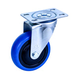 CBQ100G/MZP - 100 Kg Swivel Plate 100mm Blue Rubber