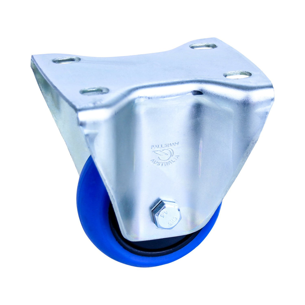 CBQ75G/MZF - 100 Kg Fixed Plate 75mm Blue Rubber