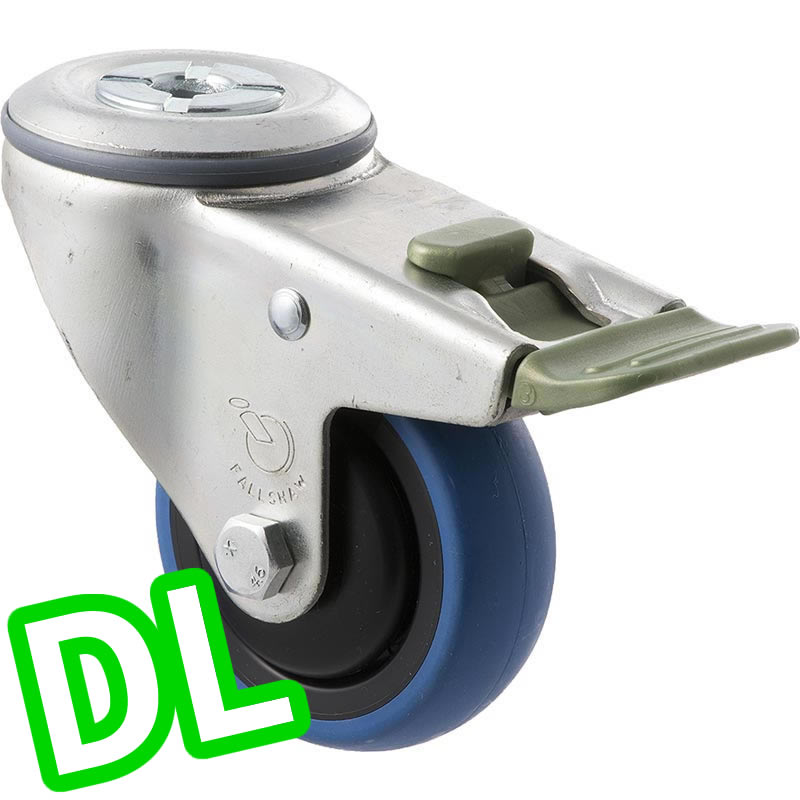 CBQ75G/MZHDL - 85 Kg Bolt-Hole Direction Lock Only 75mm Blue Rubber
