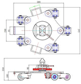 4T Skate Interchangeable Container Lock & Swivel Top *CTS04S* 4 Tonne