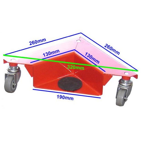 MAR150A Moving Skates/Dolly Corner Mover Set Of 4