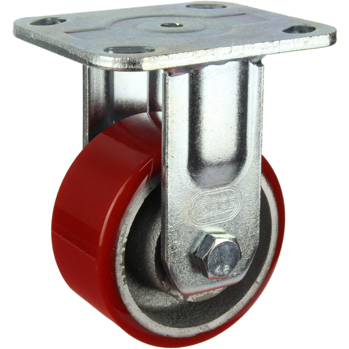 HIN4F-CIPU - 280 Kg Fixed Plate 100mm Polyurethane