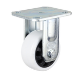 HIN4F-WNQ - 300 Kg Fixed Plate 100mm White Nylon