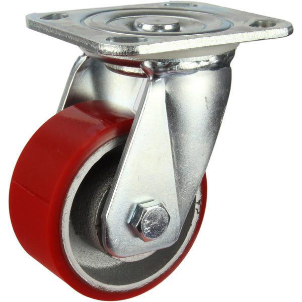 HIN4S-CIPU <span>280 Kg Swivel Plate 100mm Polyurethane</span>