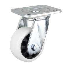 HIN4S-WNQ - 300 kg Swivel Plate 100mm White Nylon