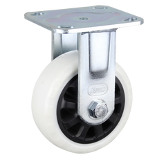 HIN5F-WNQ - 360 kg Fixed Plate 125mm White Nylon