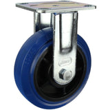 HIN6F-BRQ - 300 Kg Fixed Plate 150mm Blue Rubber