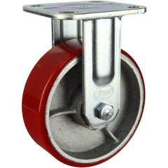 HIN6F-CIPU - 400 kg Fixed Plate 150mm Polyurethane