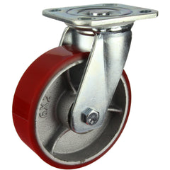 HIN6S-CIPU - 400 kg Swivel Plate 150mm Polyurethane