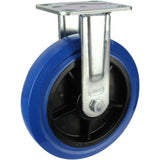 HIN8F-BRQ - 350 Kg Fixed Plate 200mm Blue Rubber