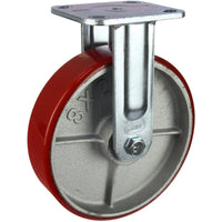 HIN8F-CIPU - 450 Kg Fixed Plate 200mm Polyurethane