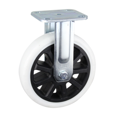 HIN8F-WNQ - 480 kg Fixed Plate 200mm White Nylon
