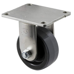 HUR100/HZF - 400 kg Fixed Plate 100mm Polyurethane