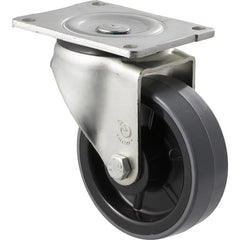 HUR125/OZP - 400 kg Swivel Plate 125mm Polyurethane