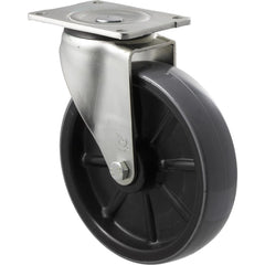 HUR200/OZP - 500 kg Swivel Plate 200mm Polyurethane