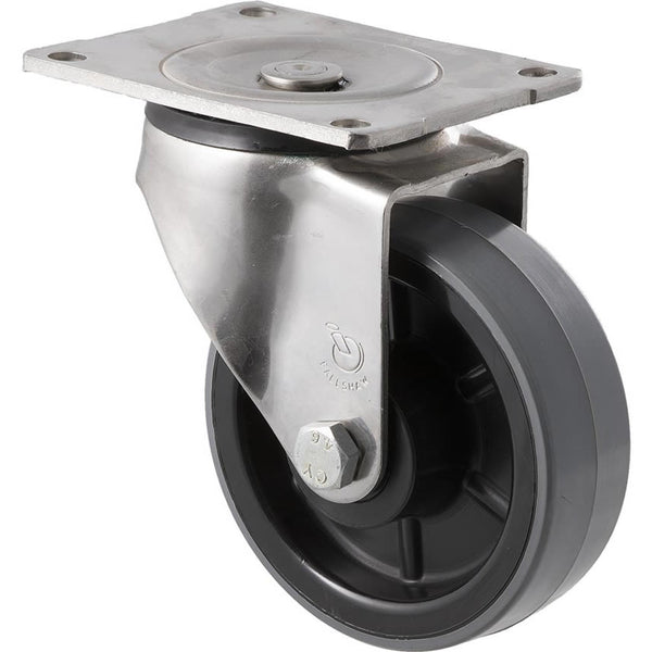 HUS125/OSP <span>350 Kg Stainless Steel Swivel Plate 125mm Polyurethane</span>