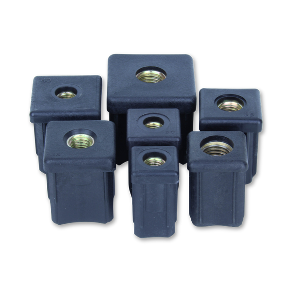 11/51/M20 <span> 51mm x 51mm Square Stainless Steel Threaded Tube Insert</span>