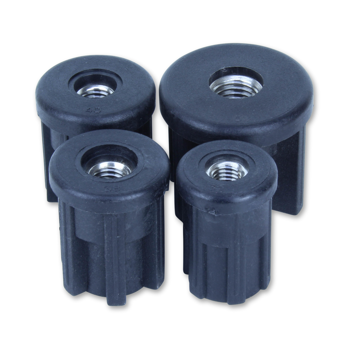 81/32/M12 - 32mm Round Stainless Steel Threaded Tube Insert