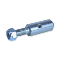 SP-AR28Z - Round Zinc Steel 28mm Solid Pintle Adapter