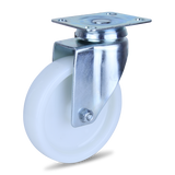 MZWNA125S - 120 Kg Swivel Plate 125mm White Nylon