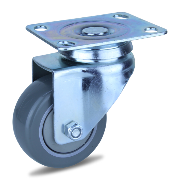 MZPUQ75S <span>85 Kg Swivel Plate 75mm Polyurethane</span>