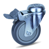 MZPUQ100BHTB - 100 Kg Bolt-Hole Total Brake 100mm Polyurethane