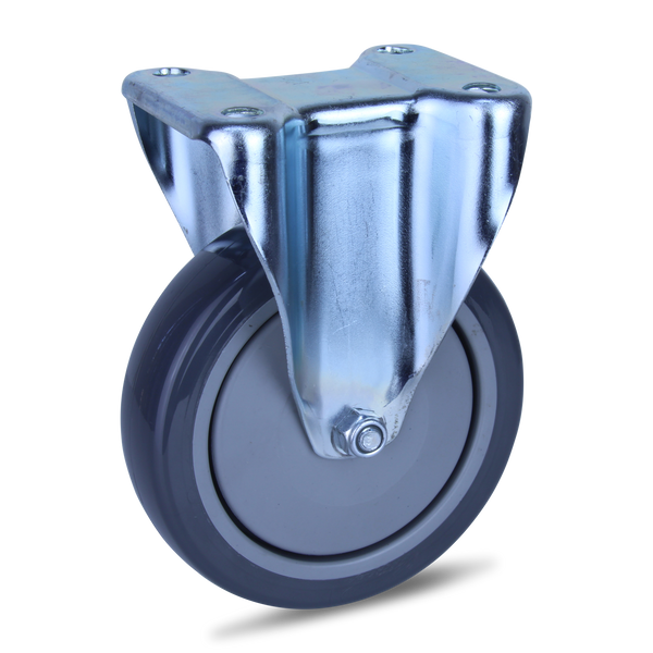 MZPUQ125F <span>120 Kg Fixed Plate 125mm Polyurethane</span>