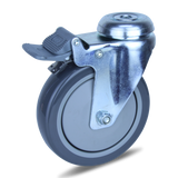 MZPUQ125BHTB - 120 Kg Bolt-Hole Total Brake 125mm Polyurethane