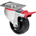 Swivel Braked - Plate Mount
