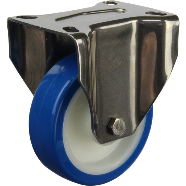 JSR10035-UENR <span>220 Kg Fixed 100mm Stainless Steel Fixed Rebound Polyurethane</span>