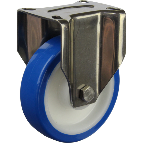 JSR12540-UENR <span>250 Kg Fixed 125mm Stainless Steel Rebound Polyurethane</span>