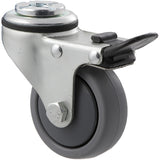 KJA65G/KZHTB - 50 Kg Bolt-Hole Total Brake 65mm Grey TPE