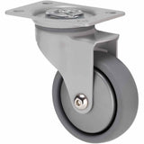 KJQ75GSL - KJQ75G/KPPSL 50 Kg Swivel Plate 75mm Grey TPE w/ Silver Thread Guard