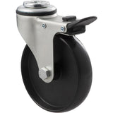 KNN100/KZHTB - 70 Kg Bolt-Hole Total Brake 100mm Black Nylon