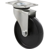 KNN100/KZP - 70 Kg Swivel Plate 100mm Black Nylon