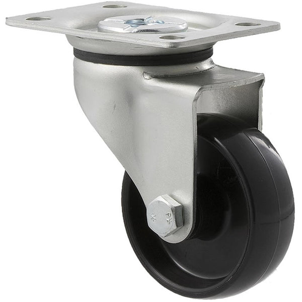 KNN65/KZP <span>50 Kg Swivel Plate 65mm Black Nylon</span>