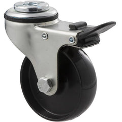 KNN75/KZHTB - 65 kg Bolt-Hole Total Brake 75mm Black Nylon