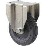 KSA100/KZF - 50 Kg Fixed Plate 100mm Grey Rubber