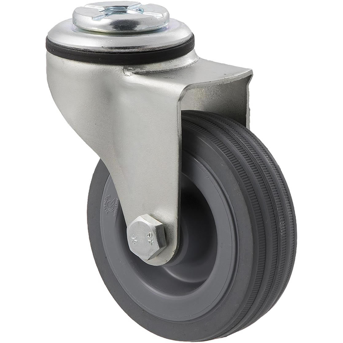 KSA75/KZH - 50 Kg Bolt-Hole 75mm Grey Rubber