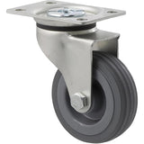 KSA75/KZP - 50 Kg Swivel Plate 75mm Grey Rubber