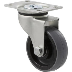 KUQ75/KZP - 100 kg Swivel Plate 75mm Polyurethane