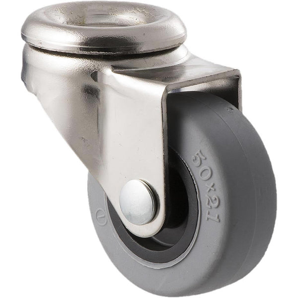 LJP50/LKH <span>30 Kg Nickel Bolt-Hole 50mm Grey TPE</span>