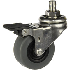 LSSGRA50BHWB - 40 kg Bolt-Hole Brake Grey 50mm Stainless Steel TPE