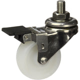 LSSWNA50BHWB - 40 Kg Bolt-Hole Brake White 50mm Stainless Steel Nylon