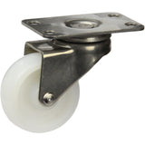 LSSWNA50S - 40 Kg Swivel Plate White 50mm Stainless Steel Nylon