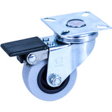 LZSW05020-TPP - 40 Kg Swivel Plate 50mm Brake Grey TPE