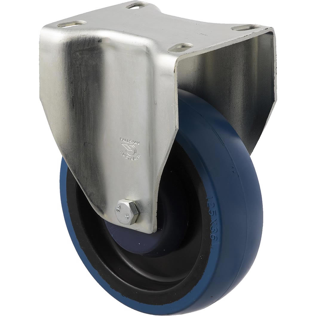 MBQ125G/MZF - 150 Kg Fixed Plate 125mm Blue Rubber